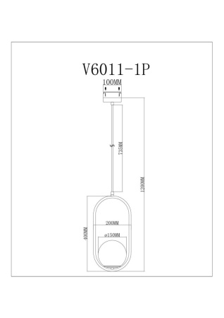 Светильник подвесной Moderli Klaster V11586-1P