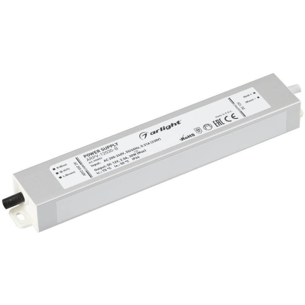 Блок питания Arlight ARPV-12030-B 12V 30W IP67 2,5A 020003