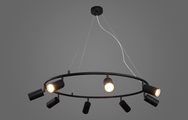 Светильник подвесной Crystal Lux RIVO SP8 BL