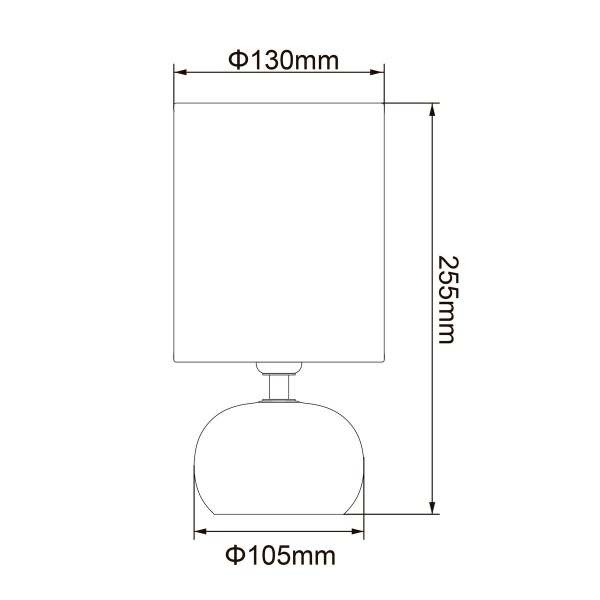 Настольная лампа Uniel UML-B307 E14 Silver/White UL-00012423