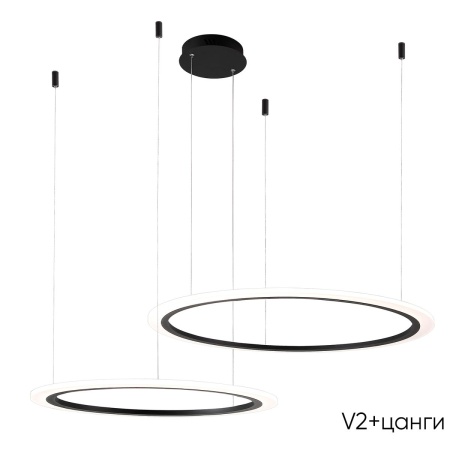 Подвесной светодиодный светильник Crystal Lux Manzana SP53W Led  Black