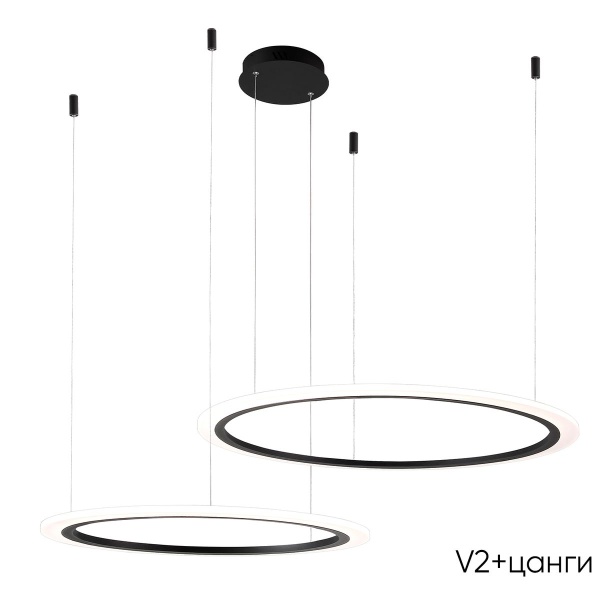 Подвесной светодиодный светильник Crystal Lux Manzana SP53W Led  Black