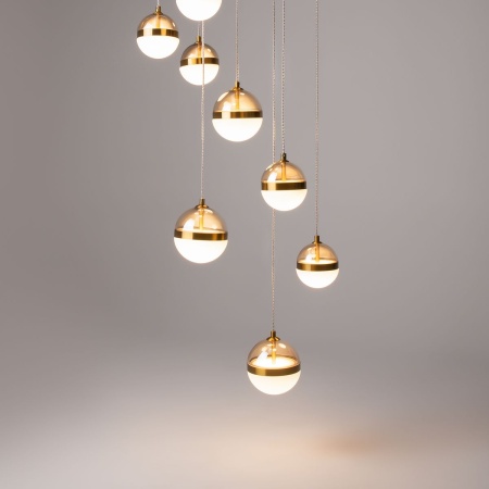 Подвесная светодиодная люстра Maytoni Area MOD295PL-L120BBS3K