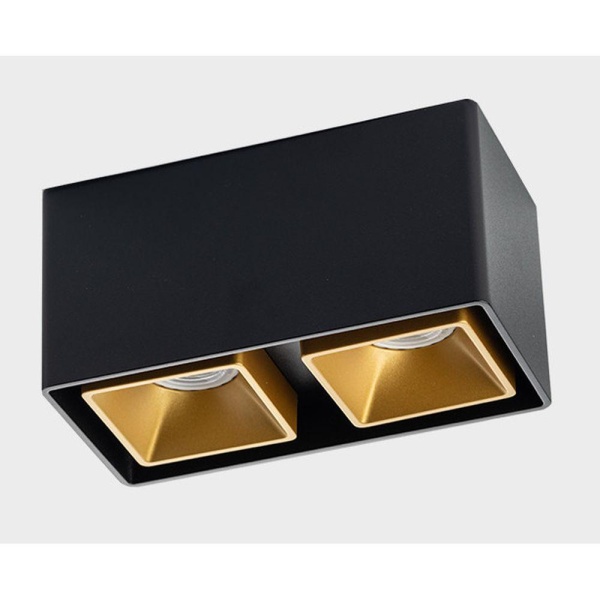 Потолочный светильник Italline FASHION FX2 black + FASHION FXR gold - 2шт.