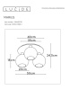 Потолочная люстра Lucide Marius 74114/03/30