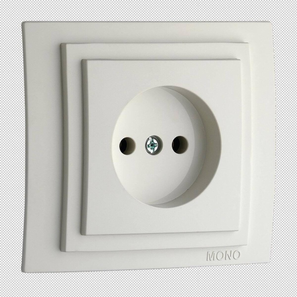 Розетка 2К Mono Electric Larissa 16A 250V винтовое подключение белый 103-191922-116