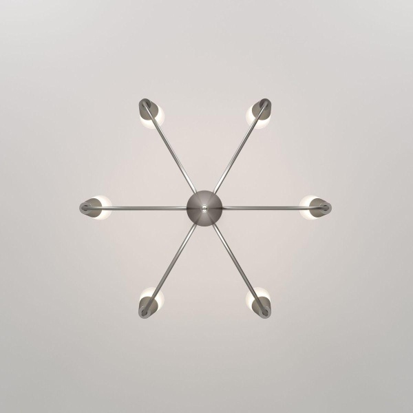 Подвесная люстра Eurosvet Rhyton 60167/6 никель