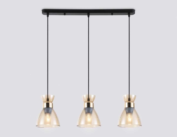 Светильник подвесной со стеклянными плафонами Ambrella light Traditional TR3404