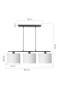 Подвесная люстра Toplight Laurene TL1610H-03WH