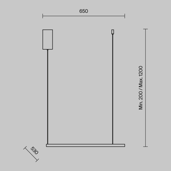 Подвесной светодиодный светильник Maytoni Glint MOD072PL-L28CH3K