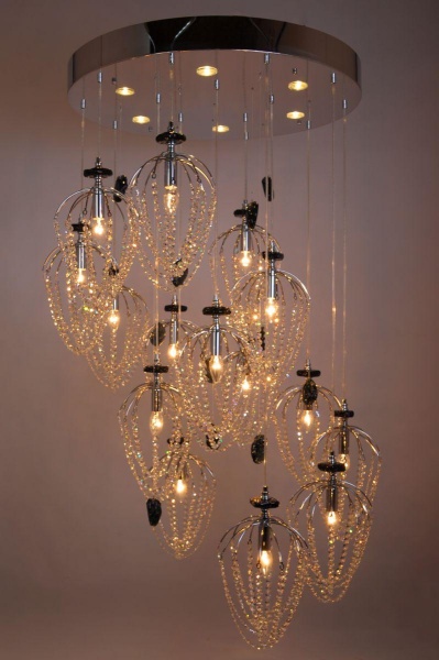 Подвесная люстра Abrasax Paula PL.5301-(10+5)+6CH-cristall