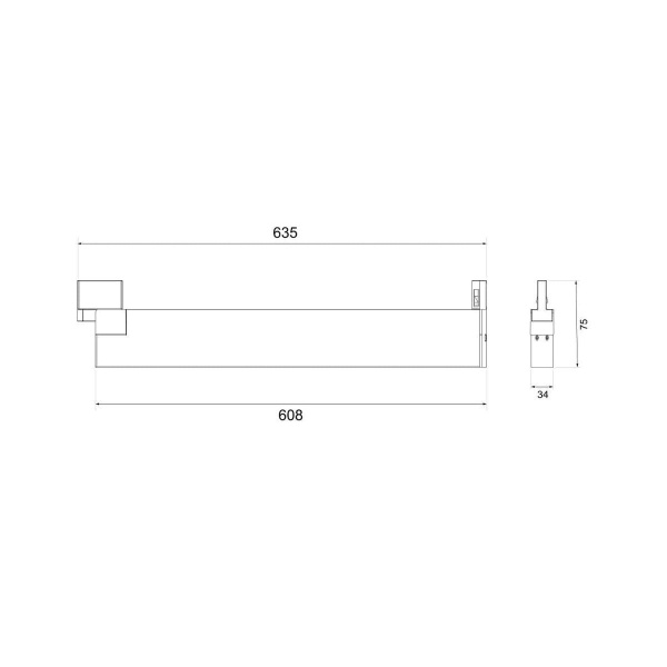 Трековый светодиодный светильник Elektrostandard X-Line белый матовый 28W 4200K LTB55 a052447