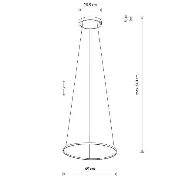 Подвесная люстра Nowodvorski Circolo Led S Black 10863