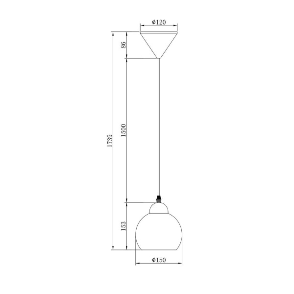 Подвесной светильник Escada Solo 10178/1S Black