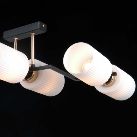 Потолочный светильник ILLUMICO IL0809-6ASQ-25 BK AB NAPLES