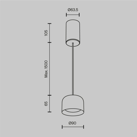 Подвесной светильник Maytoni Technical P113-L12-3K-B
