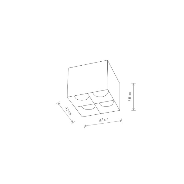 Накладной светильник Nowodvorski Midi Led White/Black 10051
