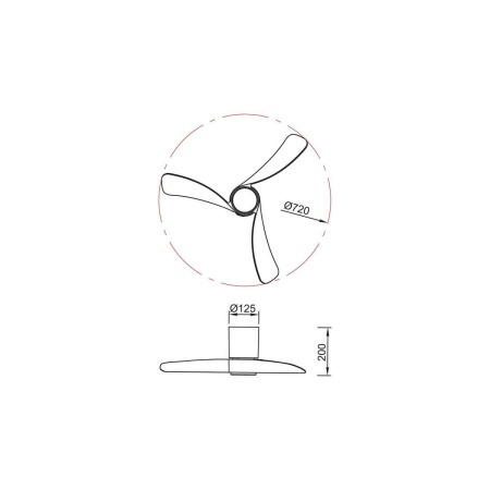 Люстра-вентилятор Mantra NEMO XS 9053