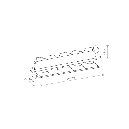 Встраиваемый светильник Nowodvorski Midi Led Black 10062