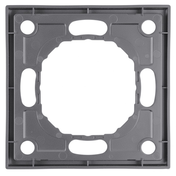 Рамка STEKKER, PFR00-5001-10 1-местная, серия Эмили, платиново-серый, soft touch 49962