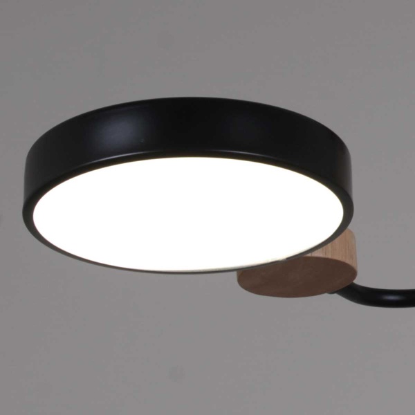 Светильник потолочный Reluce 03326-0.3-05 BK+WOOD