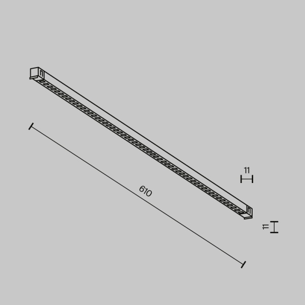 Трековый светильник Maytoni Technical EXILITY X Points TR241-2-12W3K-B