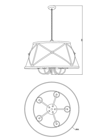 Подвесная люстра Moderli Berta V1260-5P