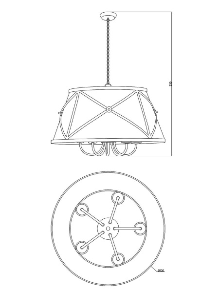 Подвесная люстра Moderli Berta V1260-5P