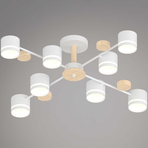 Люстра Reluce 68730-0.3-08 GX53 WH+WOOD