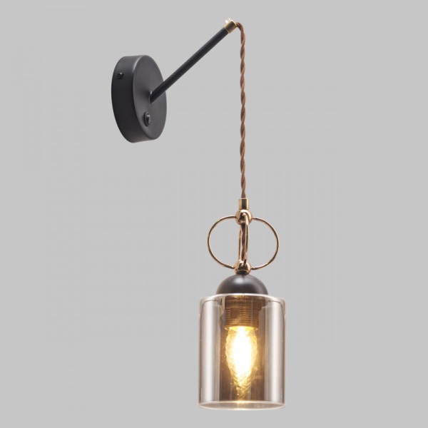 Бра IMEX MD.0103-1-W BK+FGD