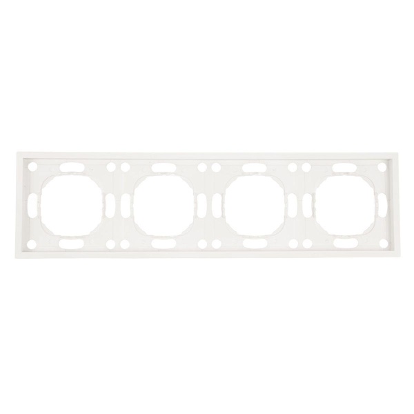 Рамка 4-постовая Stekker Эмили белый фарфор PFR00-5004-01 49887