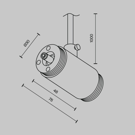 Аксессуар Maytoni Technical CA013IC-P-B