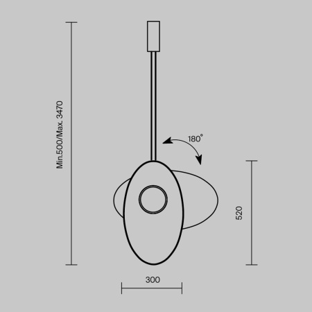 Подвесной светодиодный светильник Maytoni Modern Evolution MOD396PL-L10GR3K