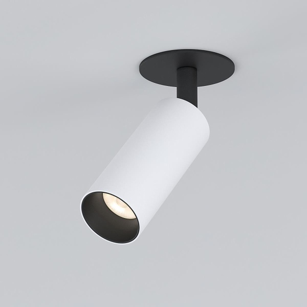 Встраиваемый светодиодный спот Elektrostandard Diffe 25039/Led белый/черный a058220