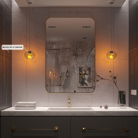 Подвесной светильник Crystal Lux Beleza SP1 E Chrome