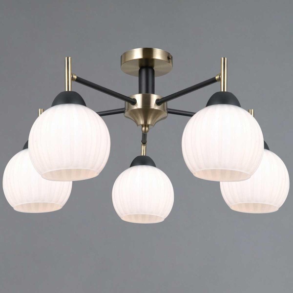 Светильник потолочный Illumico IL0579-5CSQ-25 BK AB TRENTO