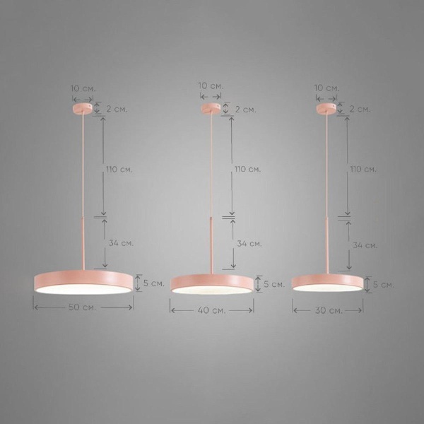 Подвесной светодиодный светильник Imperium Loft Turna One D50 Pink 183495-26