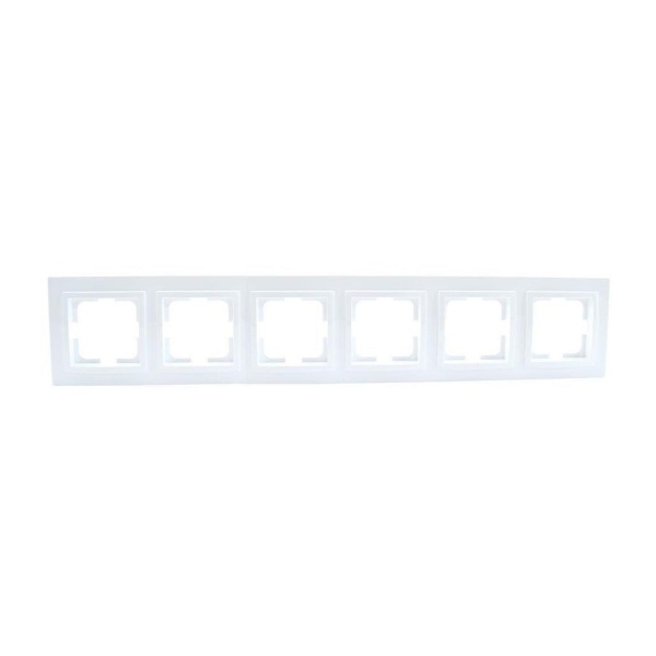 Рамка 6-постовая Mono Electric Despina жемчуг 102-250000-166