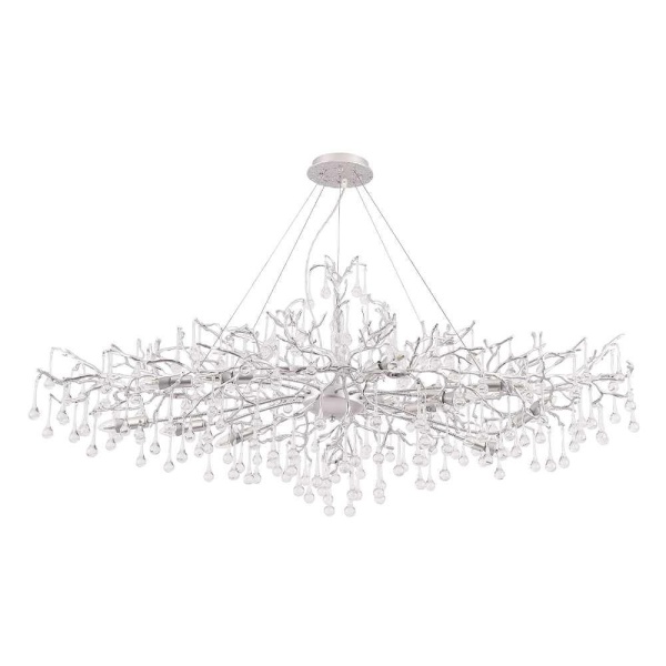 Люстра Crystal Lux REINA V2 SP12 L1500 SILVER PATINA