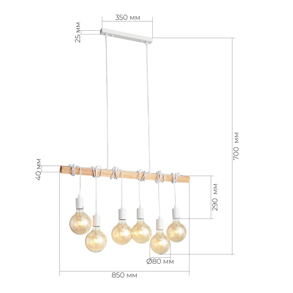 Подвесной светильник Evoluce Bagetti SL1142.503.06
