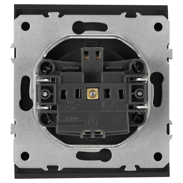 Розетка ЭРА Arktik 16-2101-05 с заземлением 2P+E Schuko 16А-250В антрацит Б0070418