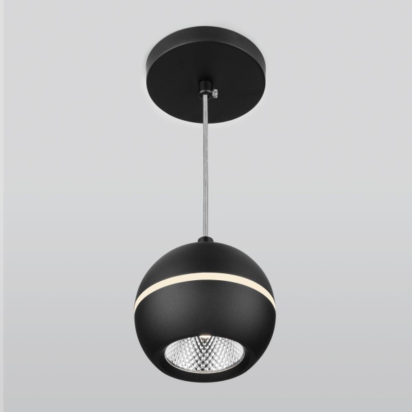 Подвесной светодиодный светильник Elektrostandard DLS023 9W 4200K черный a047775