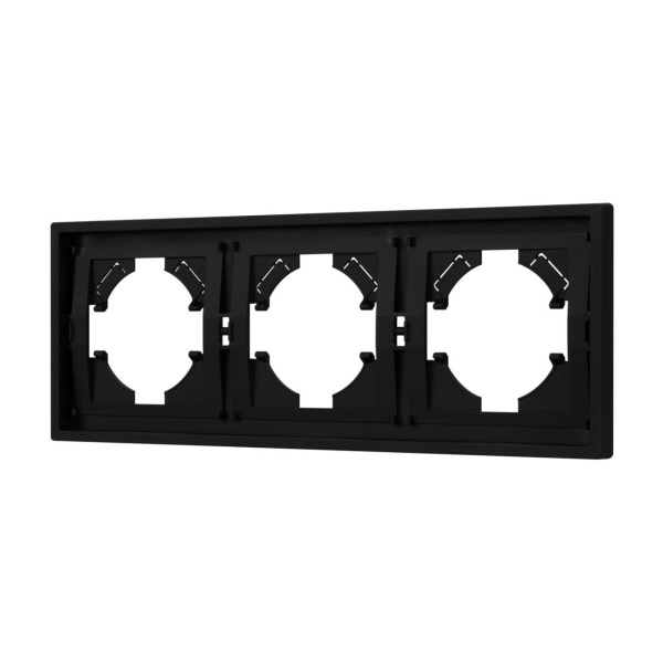 Рамка пластиковая FRM-TENDO-SFPL-3-BK Arlight 054650