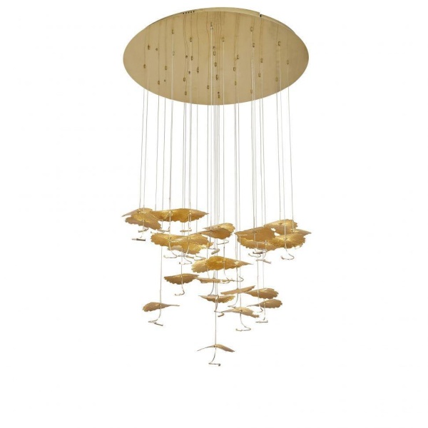 Подвесная светодиодная люстра iLedex Lotus 8827P-19 BR