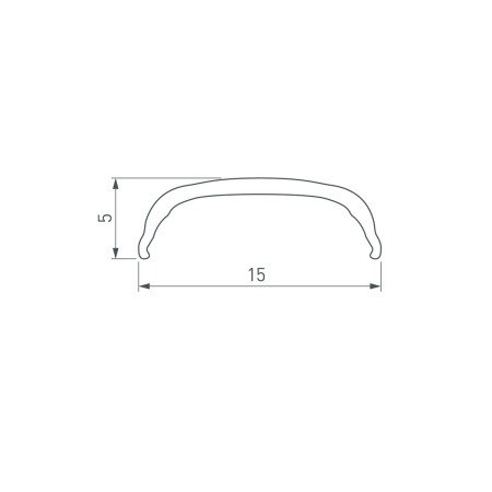 Рассеиватель Arlight Arh-Bent-W18-2000 Black 041032