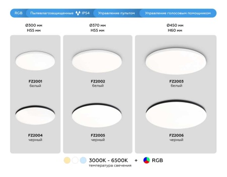 Потолочный светодиодный светильник Ambrella light Orbital Dance FZ2005