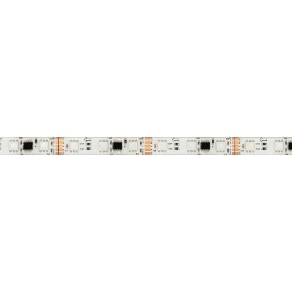 Светодиодная лента герметичная Arlight 14W/m 60LED/m 5060SMD разноцветный 5М DMX-SE-B60-10mm 12V 039604