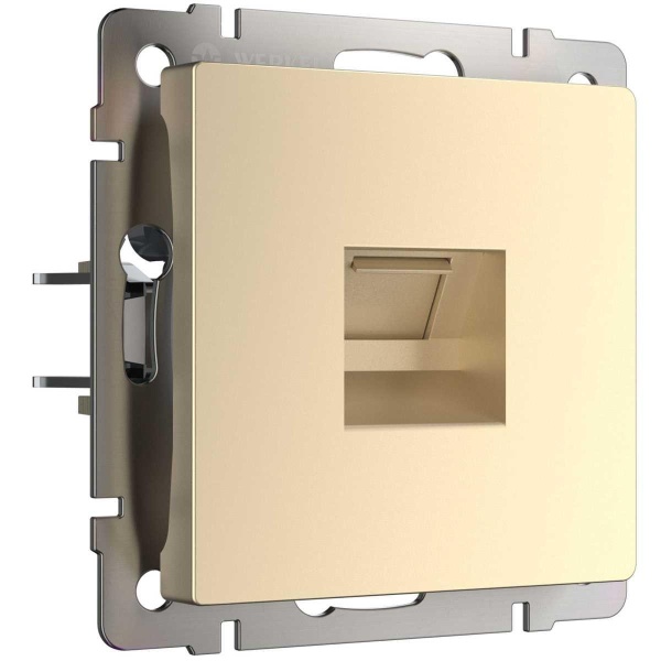 Розетка Werkel Ethernet RJ-45 шампань W1181011 4690389157479