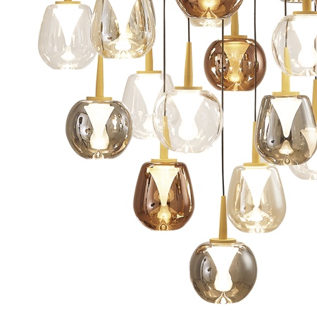 Подвесная светодиодная люстра Mantra Andromeda 8937+24PL