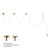 Потолочный светильник LOFT IT Thread 10388B Brass